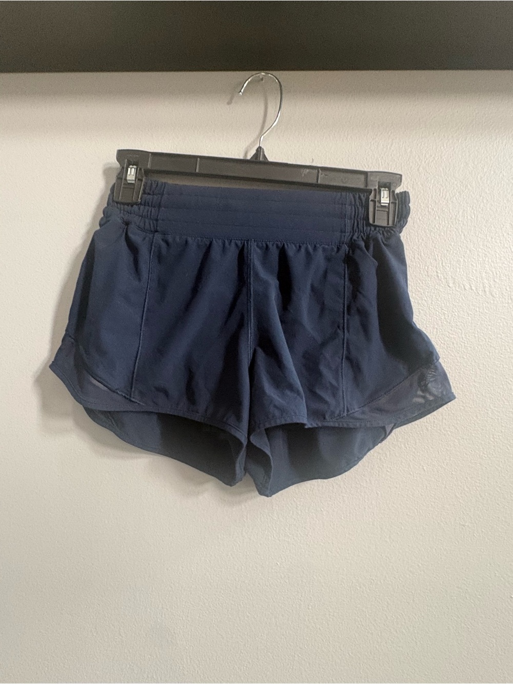lululemon athletica Navy Performance Run Shorts Hotty hot 4